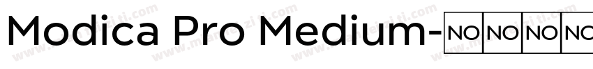 Modica Pro Medium字体转换